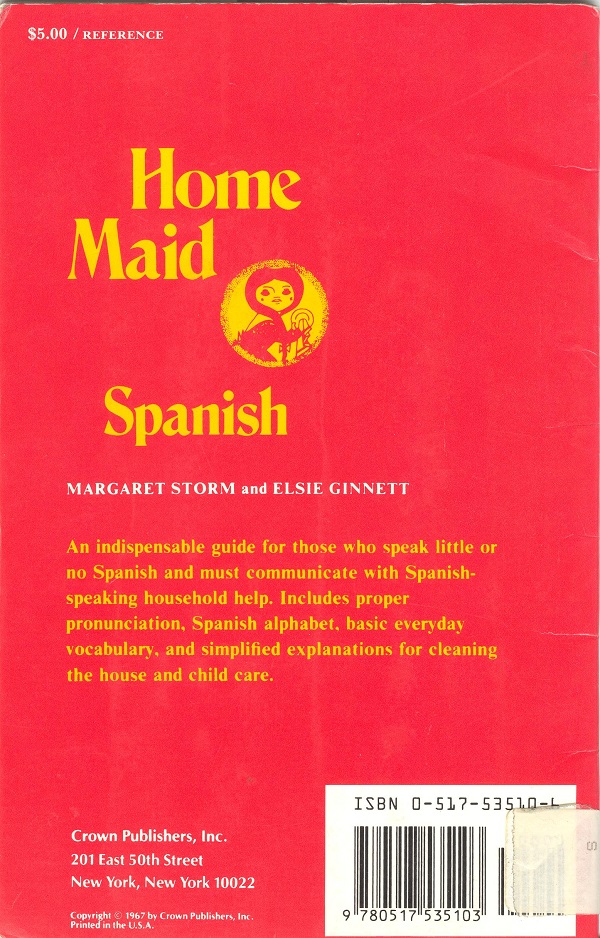 Home Made Spanish back cover