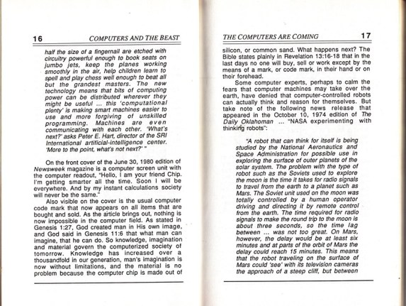 Computers and the book of Revelation