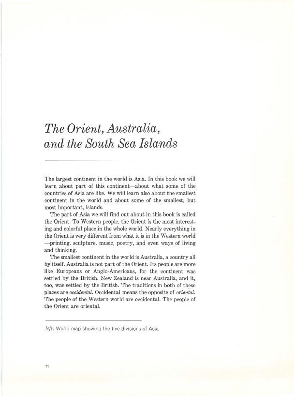 The Orient - continent