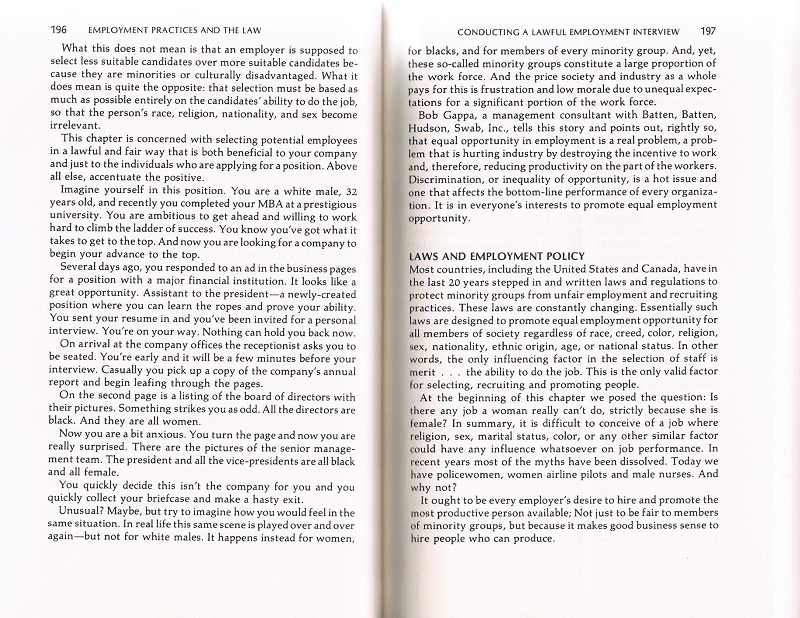 Laws and employment policy