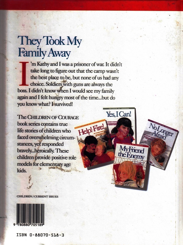 My Friend the Enemy back cover