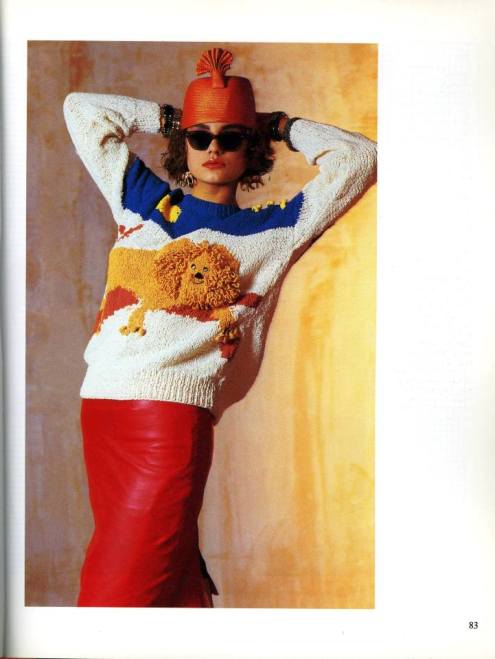 lion sweater and hat