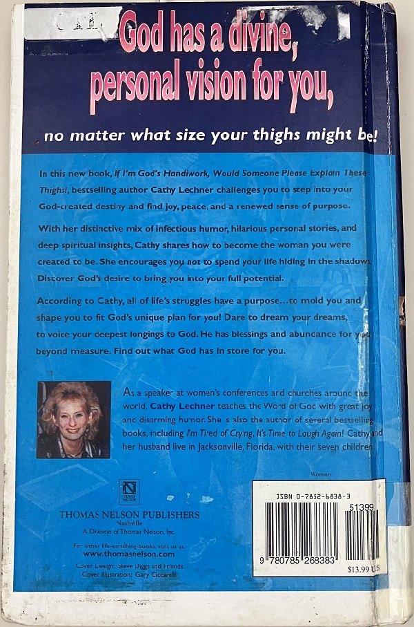 Gods Handiwork back cover