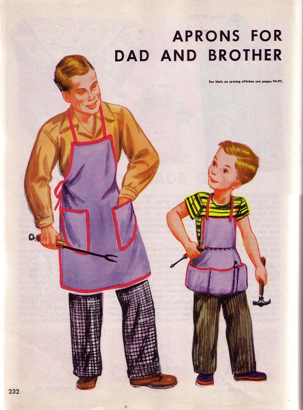 Aprons for Dad and Brother