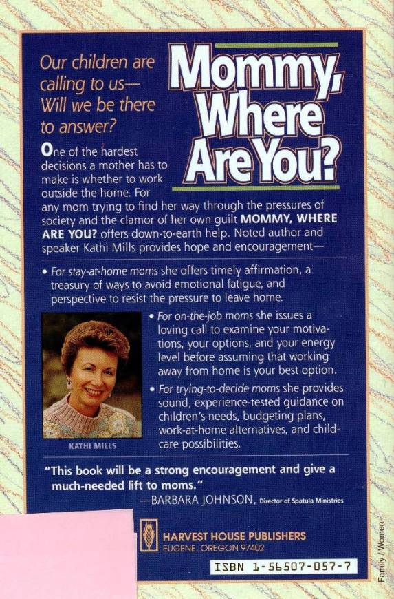 mommy where are you back cover