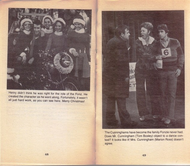 Pictures on set at Happy Days