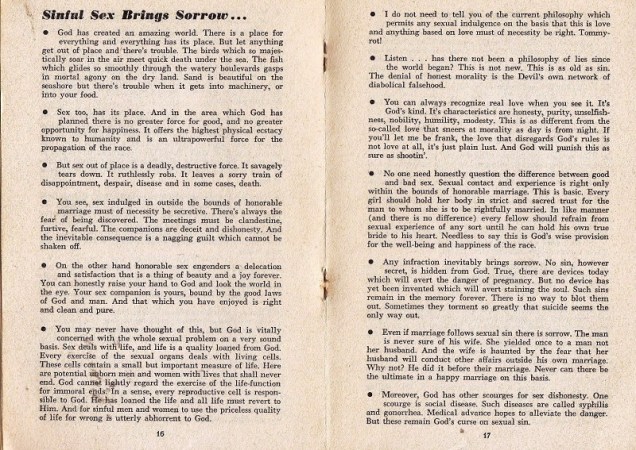 sinful sex brings sorrow