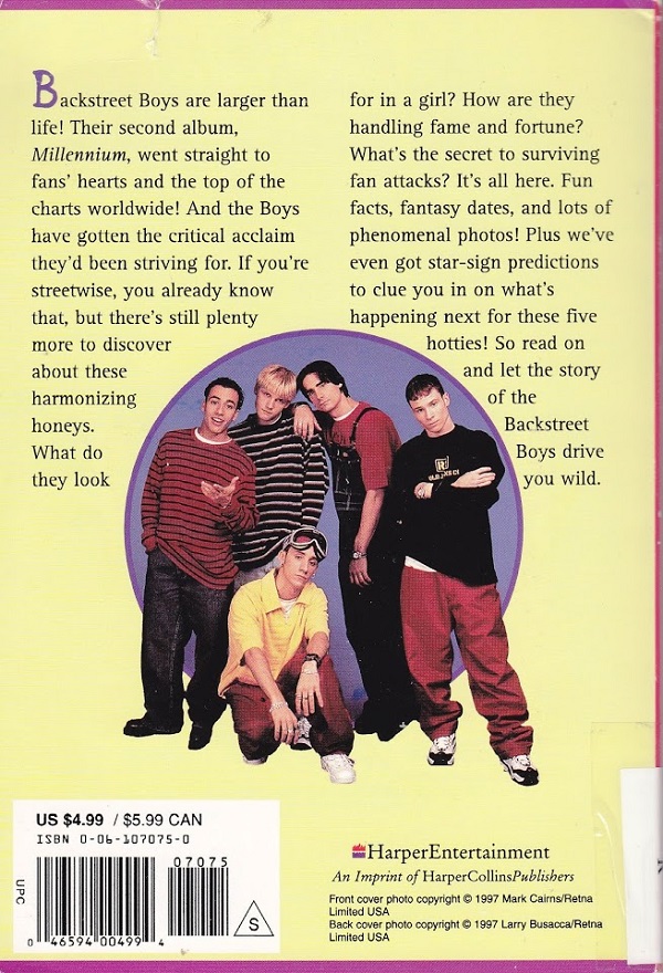 Backstreet Boys back cover