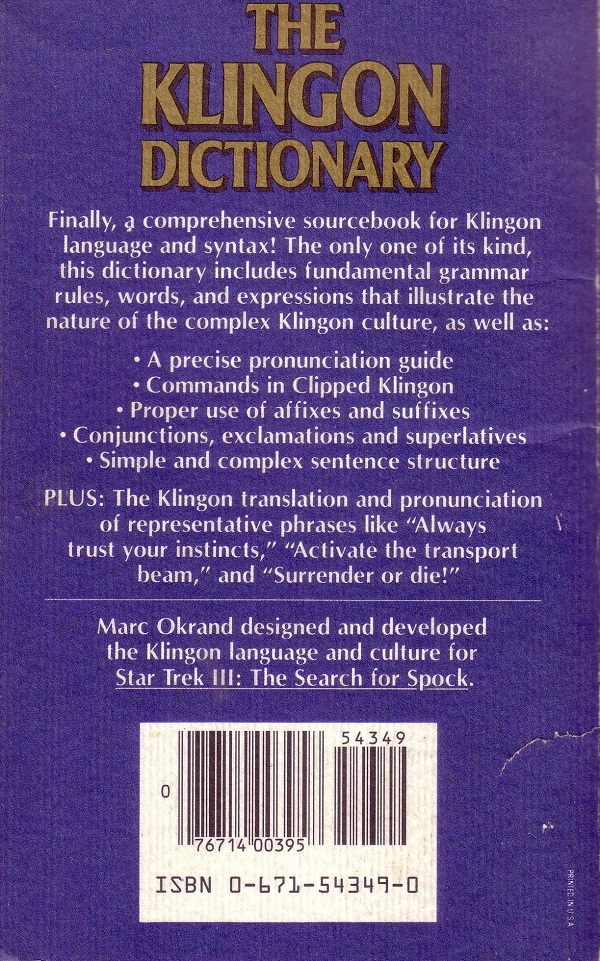 The Klingon Dictionary