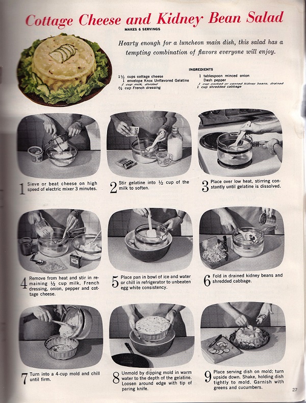 Cottage Cheese and Kidney Bean salad