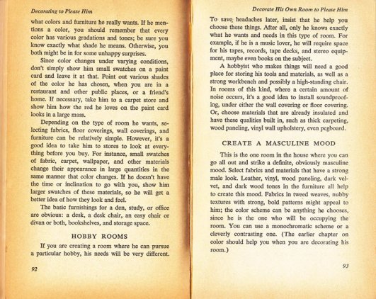 how to make a more "masculine" room