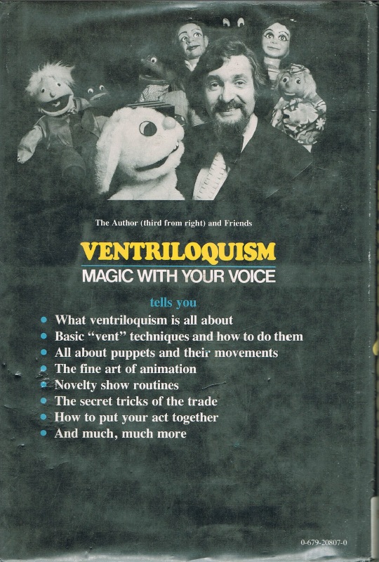 Ventriloquism back cover