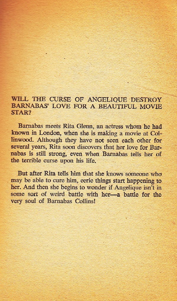 Demon of Barnabas Collins blurb