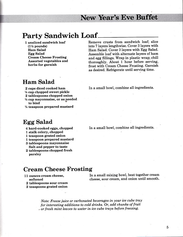 party sandwich loaf