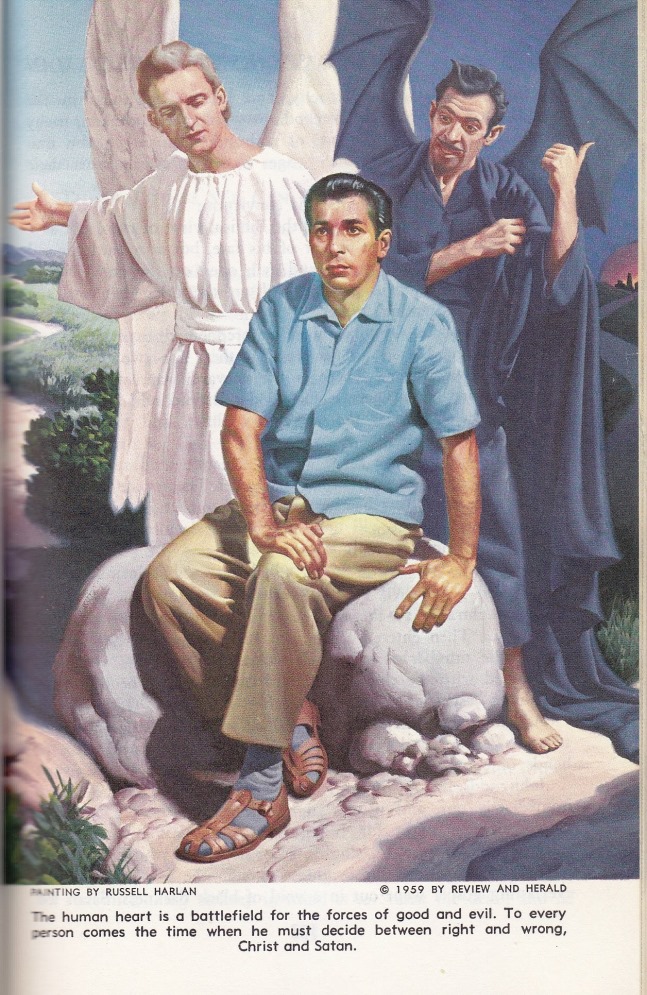 guy sitting on a rock faced with temptation