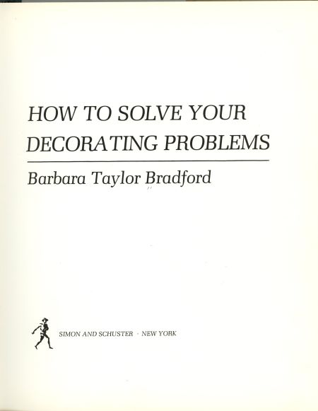 How to solve your decorating problems with Barabara Taylor Bradford