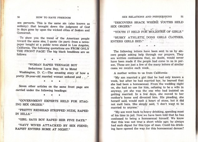 Sex relations and perversion