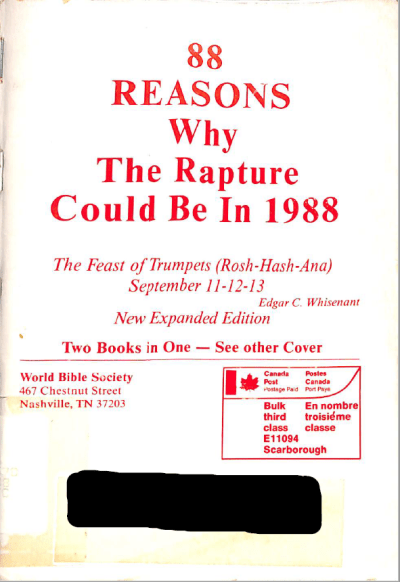 Rapture 1988 cover