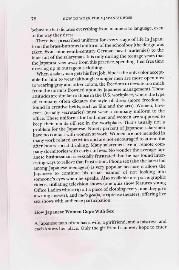 How Japanese women cope with sex