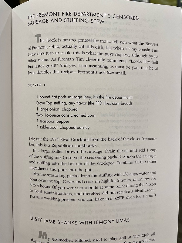 Fremont Fire Department's Censored Sausage and Stuffing Stew