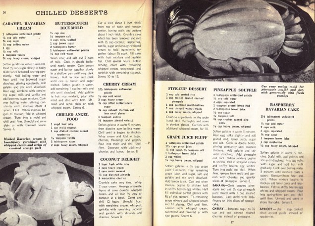 Molded Bavarian Cream