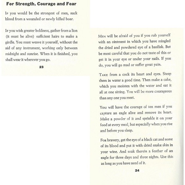 For strength, courage, and fear