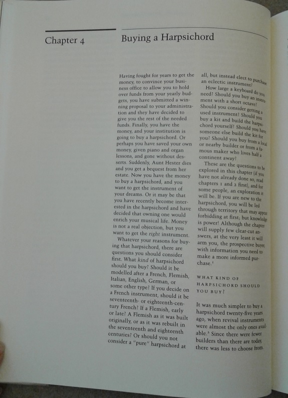 Buying a harpsichord