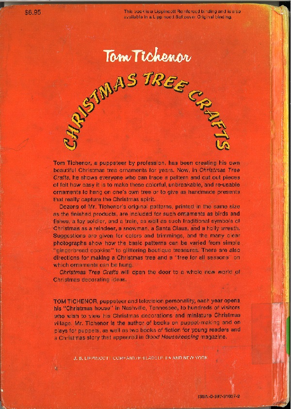 Christmas tree crafts back cover