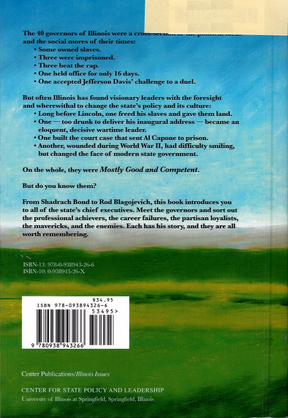 Illinois Governors back cover