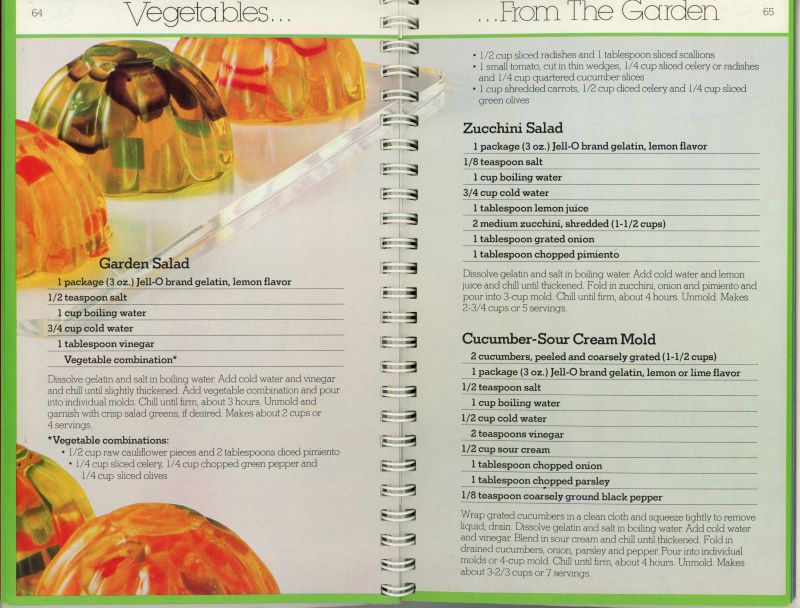 more jello and veggies