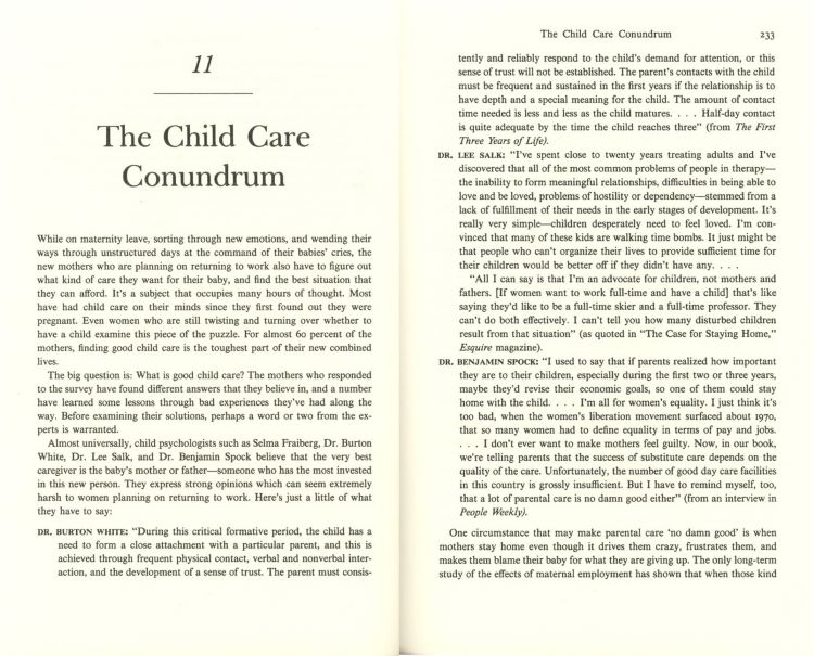 Child care conundrum