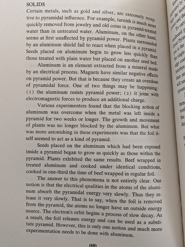 Pyramidal influence on solids