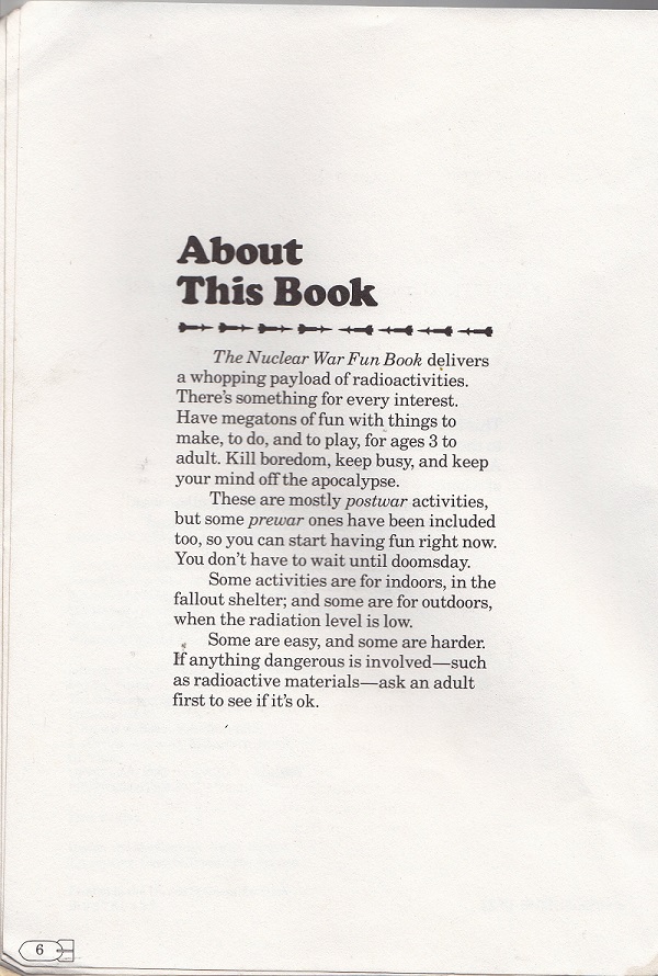 Nuclear War Fun Book about this book