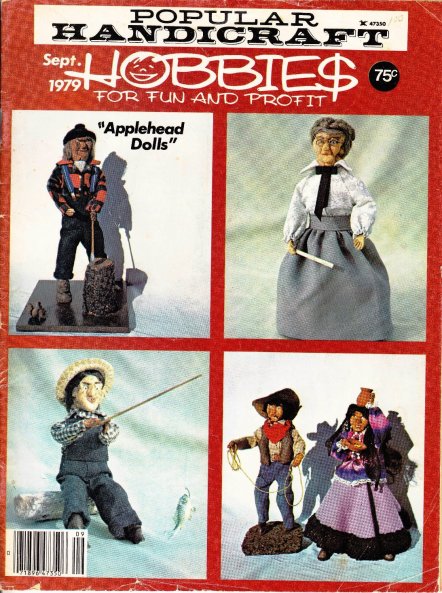 Hobby cover featuring applehead dolls