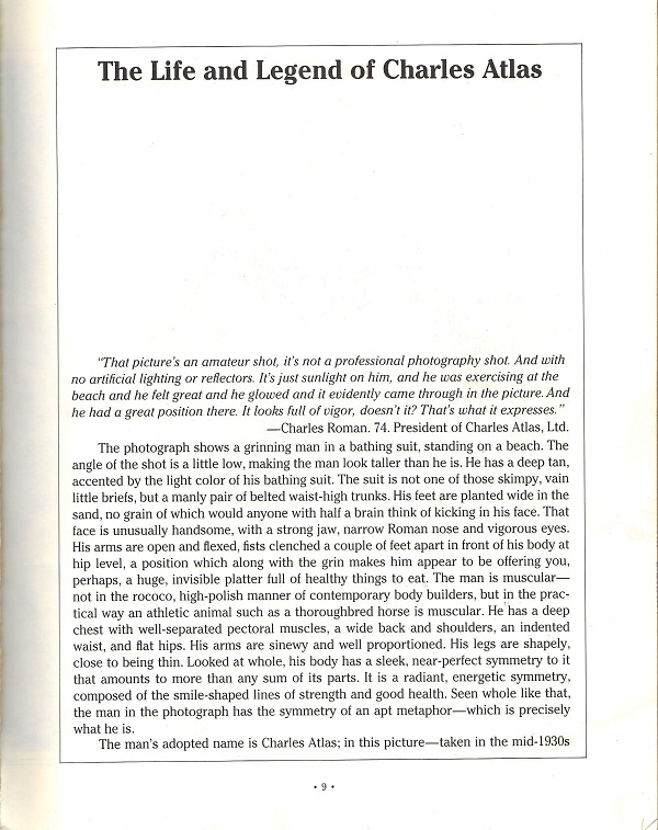 Life and Legend of Charles Atlas