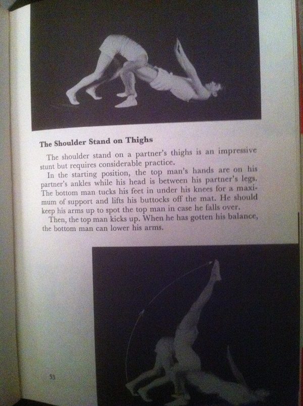 shoulder stand on thighs
