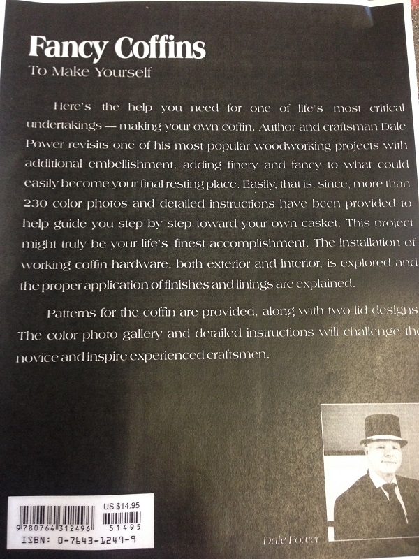 Fancy Coffins to make yourself - back cover