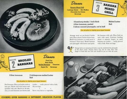 banana with ham steak