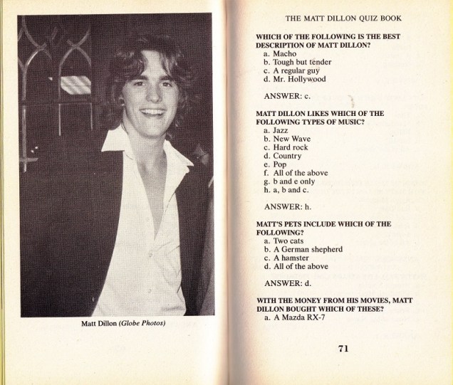Matt Dillon - The Quiz