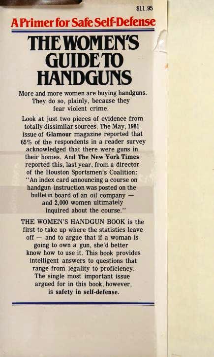 Womens Guide to Handguns flyleaf