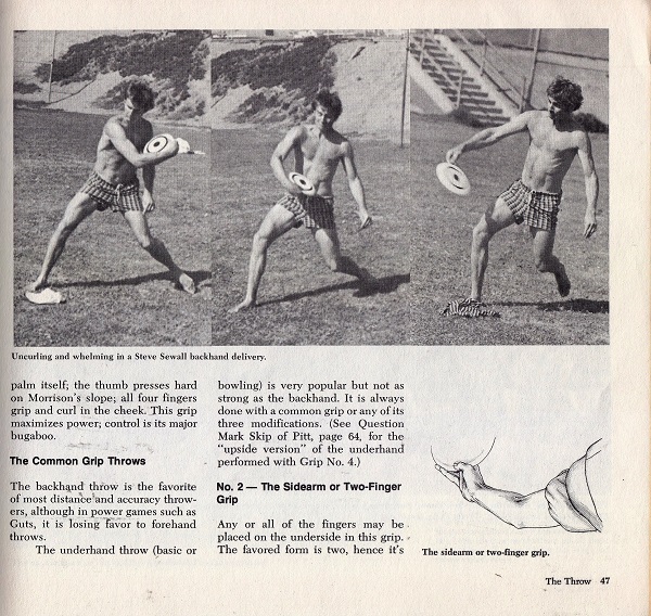 Frisbee common grip throws