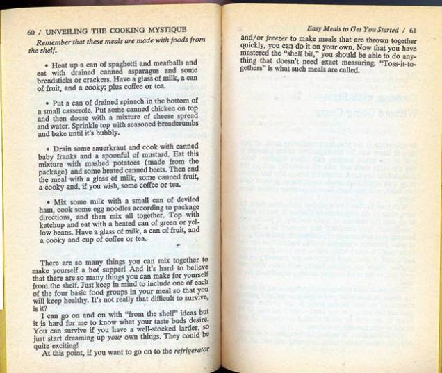 meals and ingredients