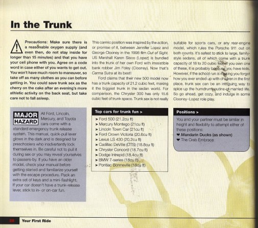 Carma Sutra - On the trunk