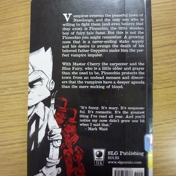 Pinocchio Vampire Slayer back cover