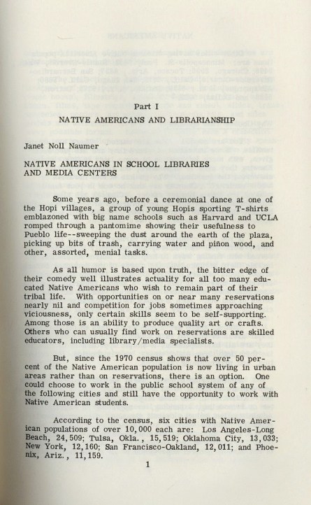 Native Americans and Librarianship