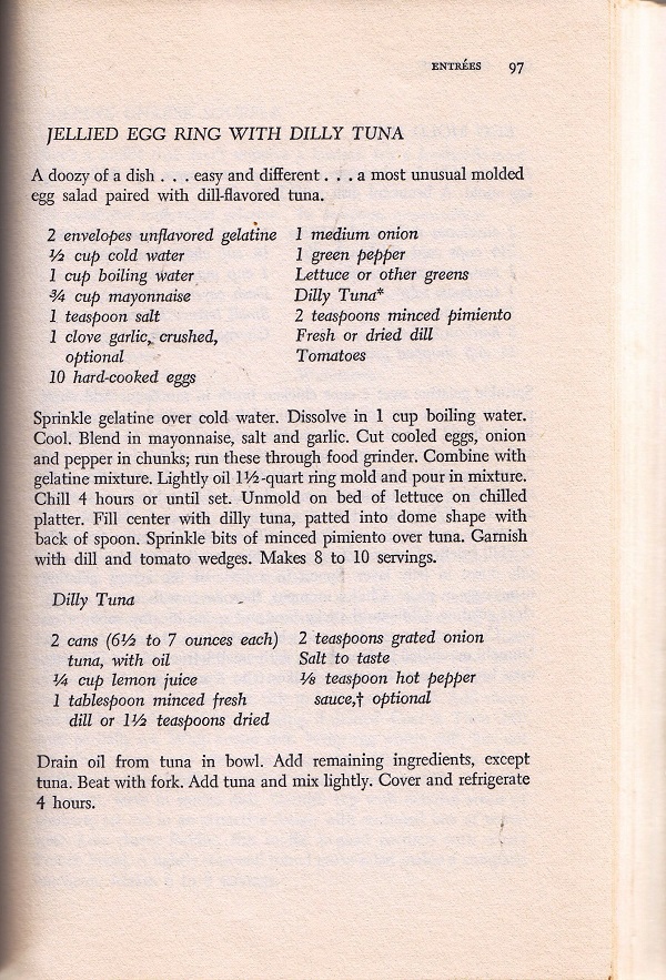 jellied egg ring with dilly tuna