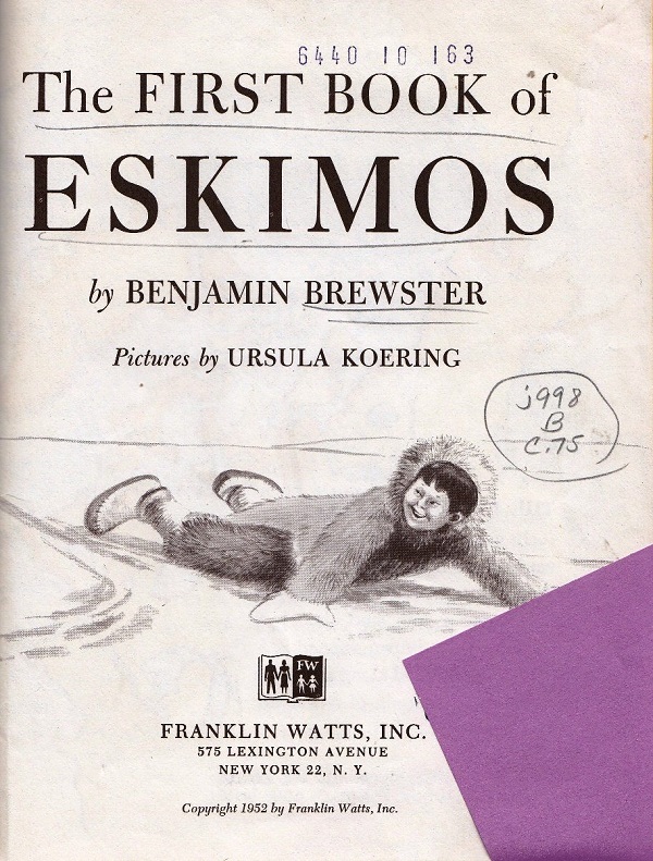 First book of Eskimos cover