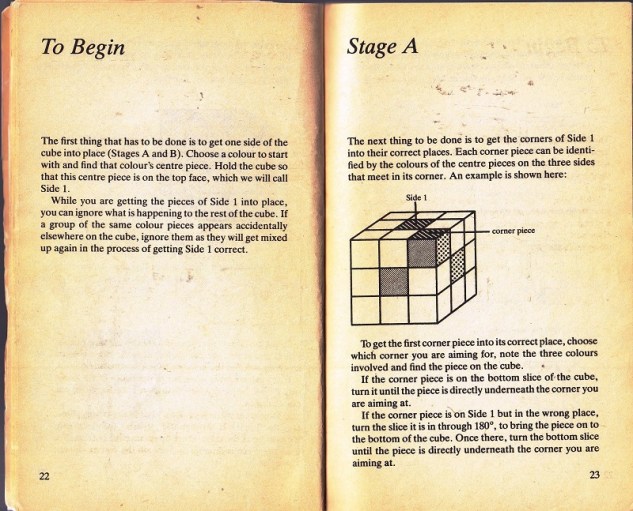 to begin solving the cube