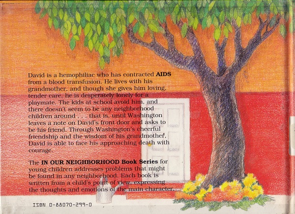 David has Aids back cover